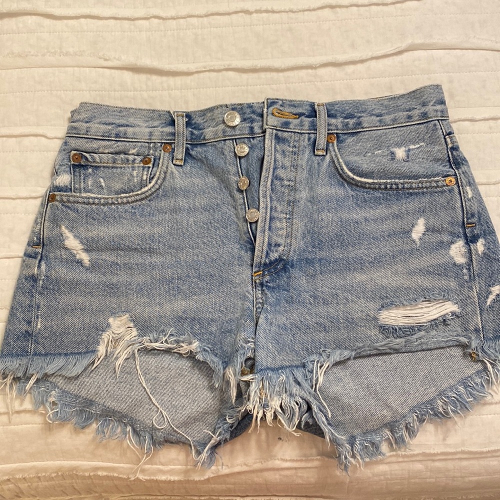 Agolde Parker jean shorts. Size 25